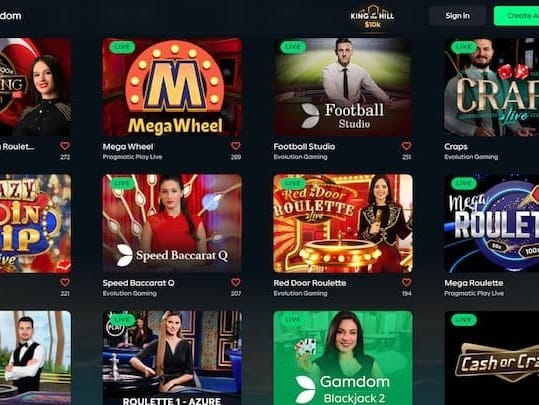 J2 Bet لائیو گیمز لابی